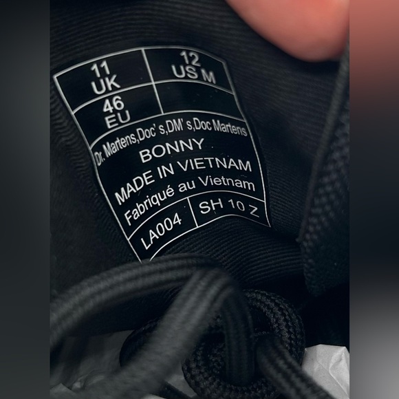 Dr Martens Bonny Boots Extra Tough Poly Rubbery in Black Men's 12 New In Box - Picture 6 of 7